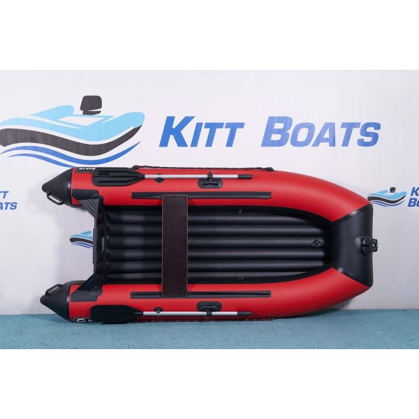 Лодка моторная килевая Kitt Boats 270 НДНД красно-черный